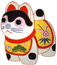 日本刺繍犬張子