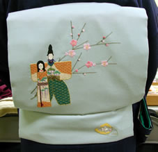 日本刺繍お雛様帯